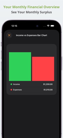 Bank Account Budget Tracker iPhone screenshot