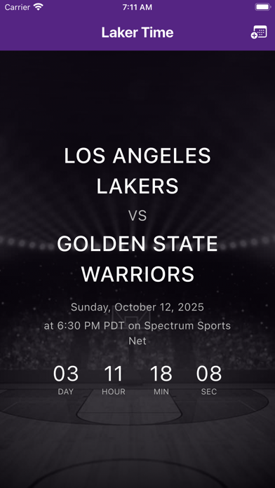 Laker Time iPhone screenshot 1 - Sports app