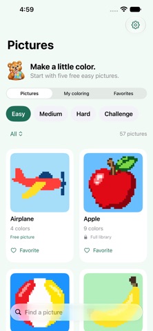 Bear's Color by Numbers screenshot 2