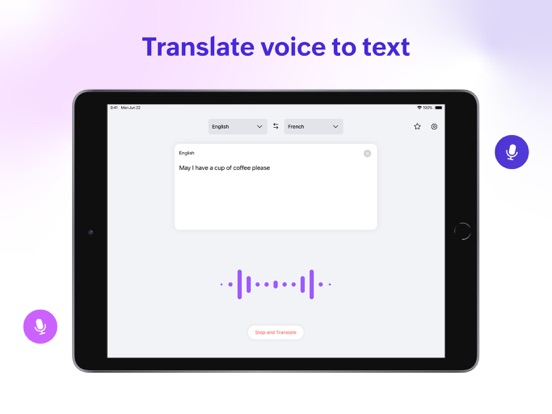 Zoho Translate iPad screenshot 2 - Productivity app