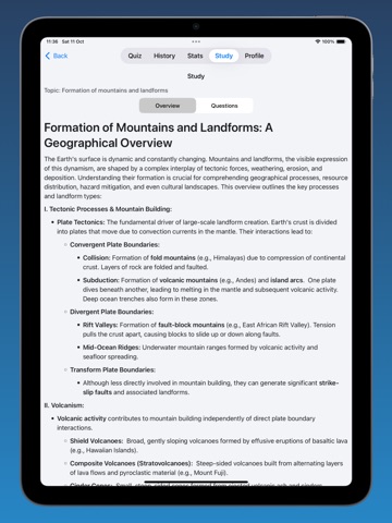 Geography Quiz: Masterclass iPad screenshot