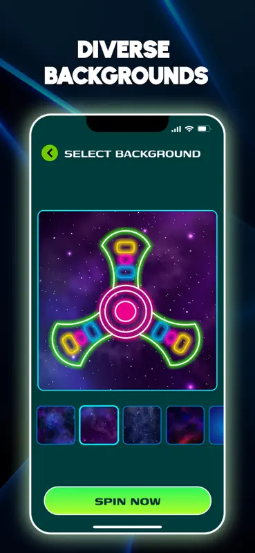 Glow Finger Spinner Art App screenshot 4 of 4