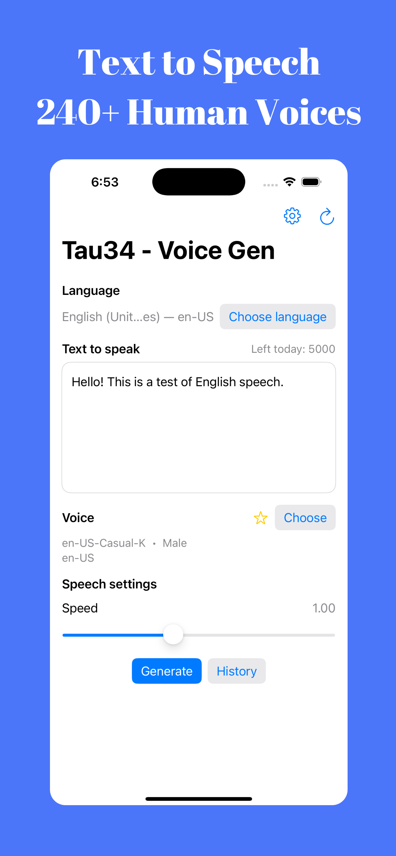 Tau34 - Text to Speech AI *TTS