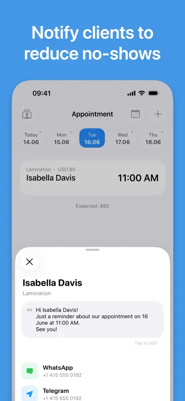 My Clients: Agenda de citas screenshot 4 of 8