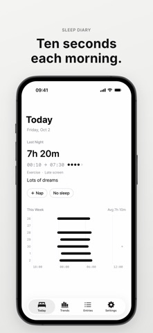 Bed: Sleep Diary & Log screenshot 1