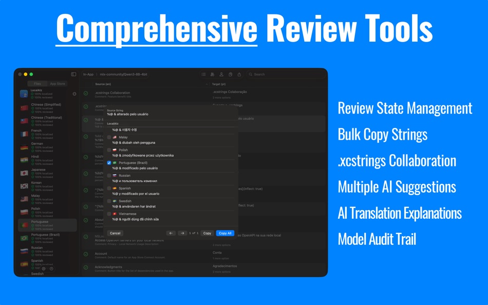 #5. AI App Translation - LocalAIz (macOS) De: CodeWerm LLC