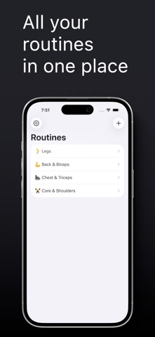 Gym Workout Tracker - Glide Screenshot 1 of 5