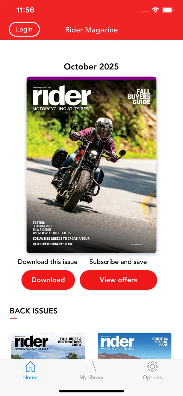 Screenshot #1 pour Rider Magazine.