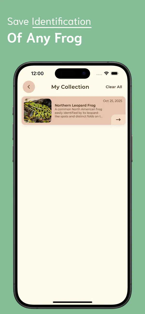 #5. Frog Identifier - FI (iOS) Ved: Ankur Dhameliya