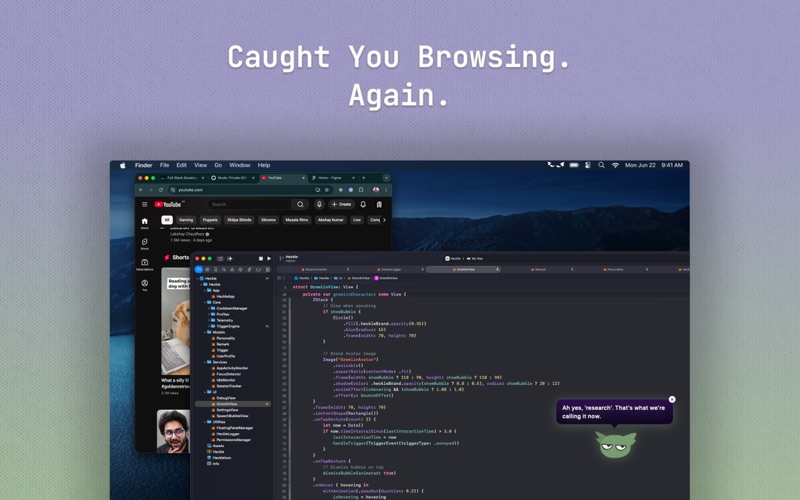 Heckle: Dev Focus Monitor screenshot