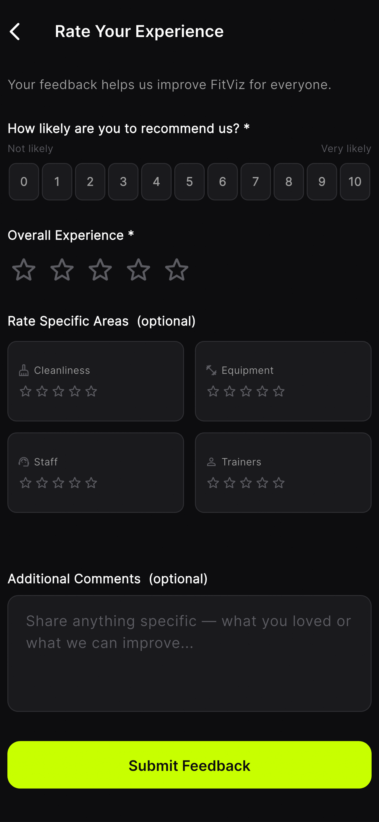 FitViz - Gym Member