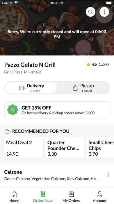 Pazzo Gelato N Grill Screenshot