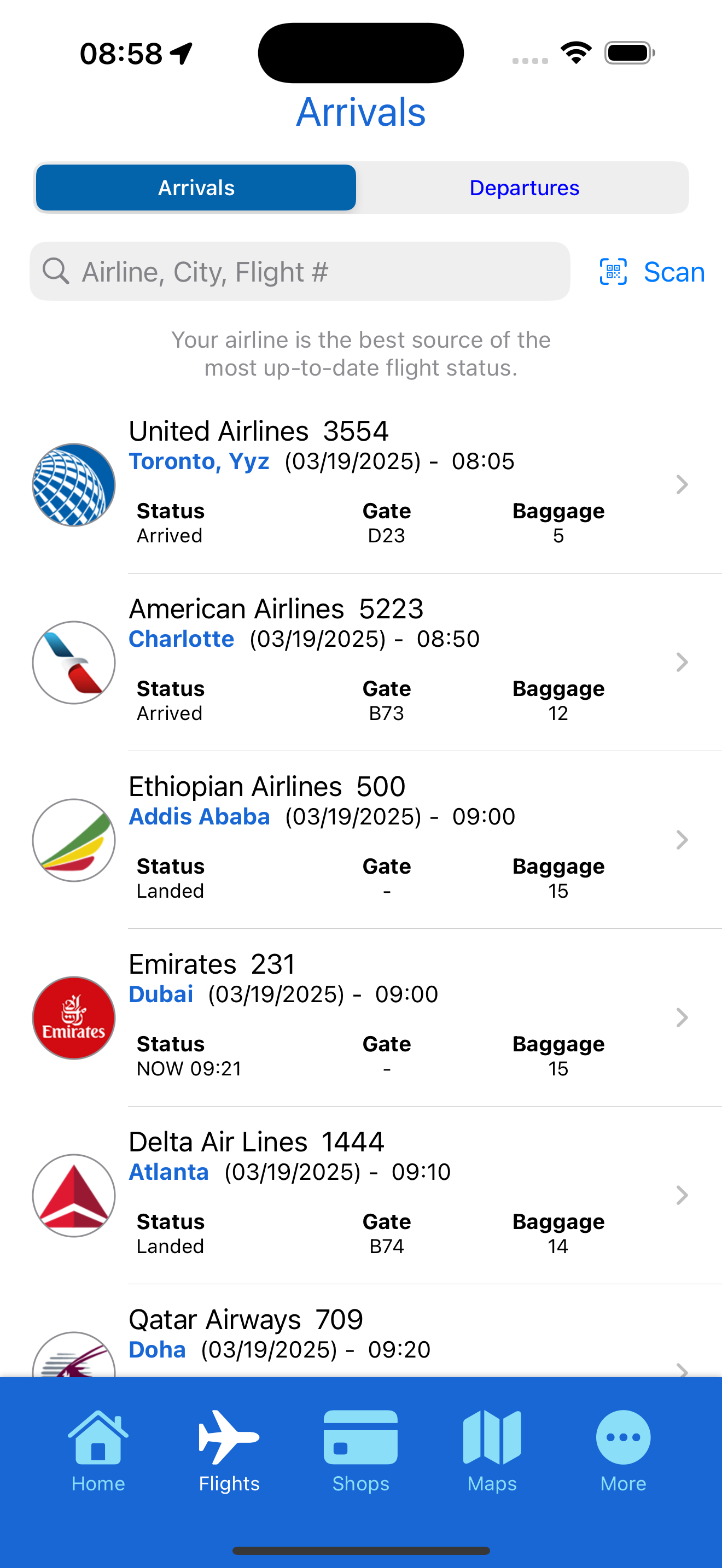 DC Airports screenshot 2