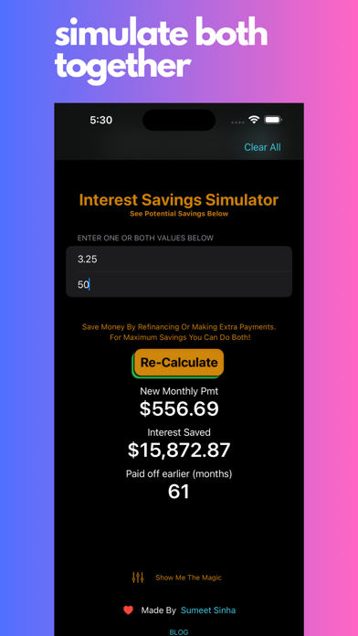 Ultimate Loan Calculator Screenshot