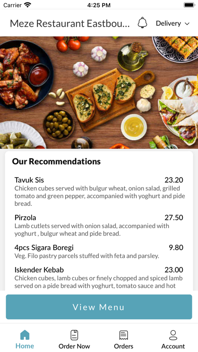 Meze Restaurant Eastbourne Screenshot
