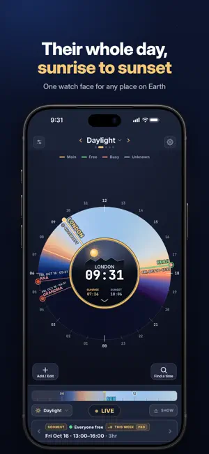 Daylight World Clock screenshot 3