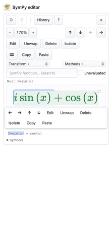 SymPy editor Screenshot 5 of 8