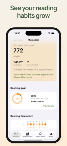 Book organizer - bookshelf screenshot