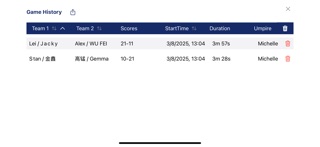 ScoreBoardBadminton iPhone screenshot