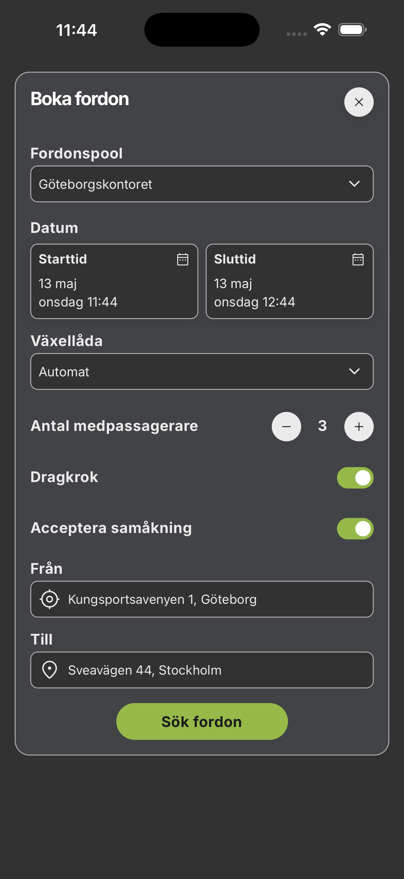 DRIVE körjournal screenshot 3