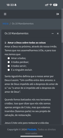 Piedade screenshot