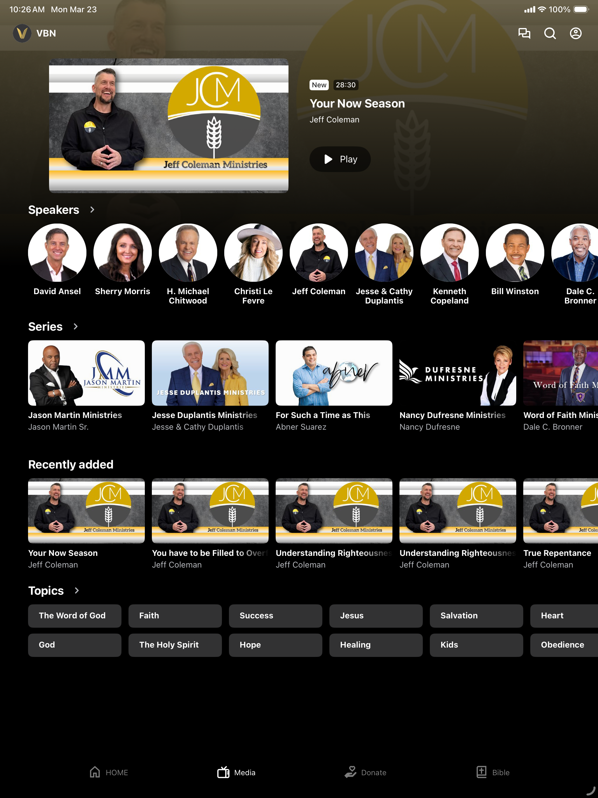 Vision Broadcasting Network screenshot 5