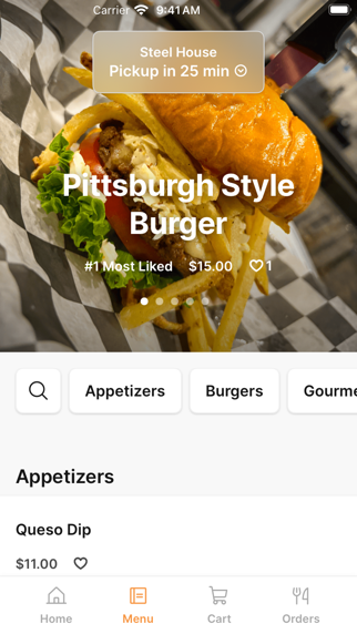 Steel House iPhone screenshot 2 - Food & Drink app