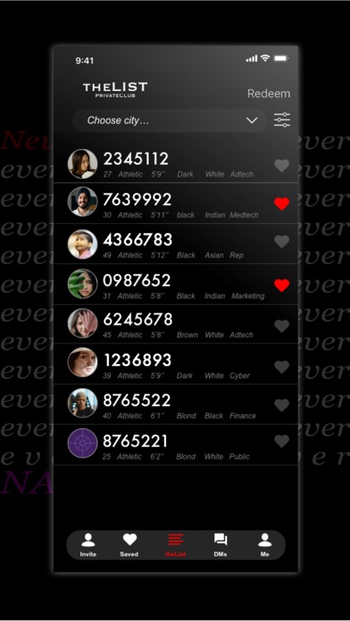 Private Club theList Screenshot