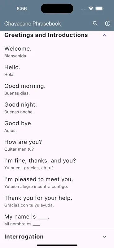 Chavacano Phrasebook screenshot 2 of 10