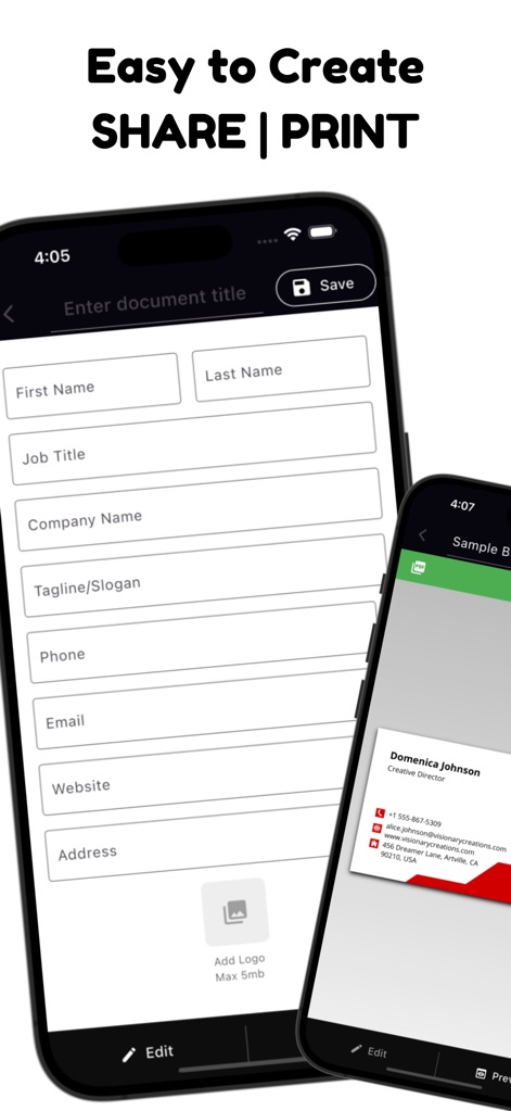 Business, Visiting Card Maker - Business App | MWM