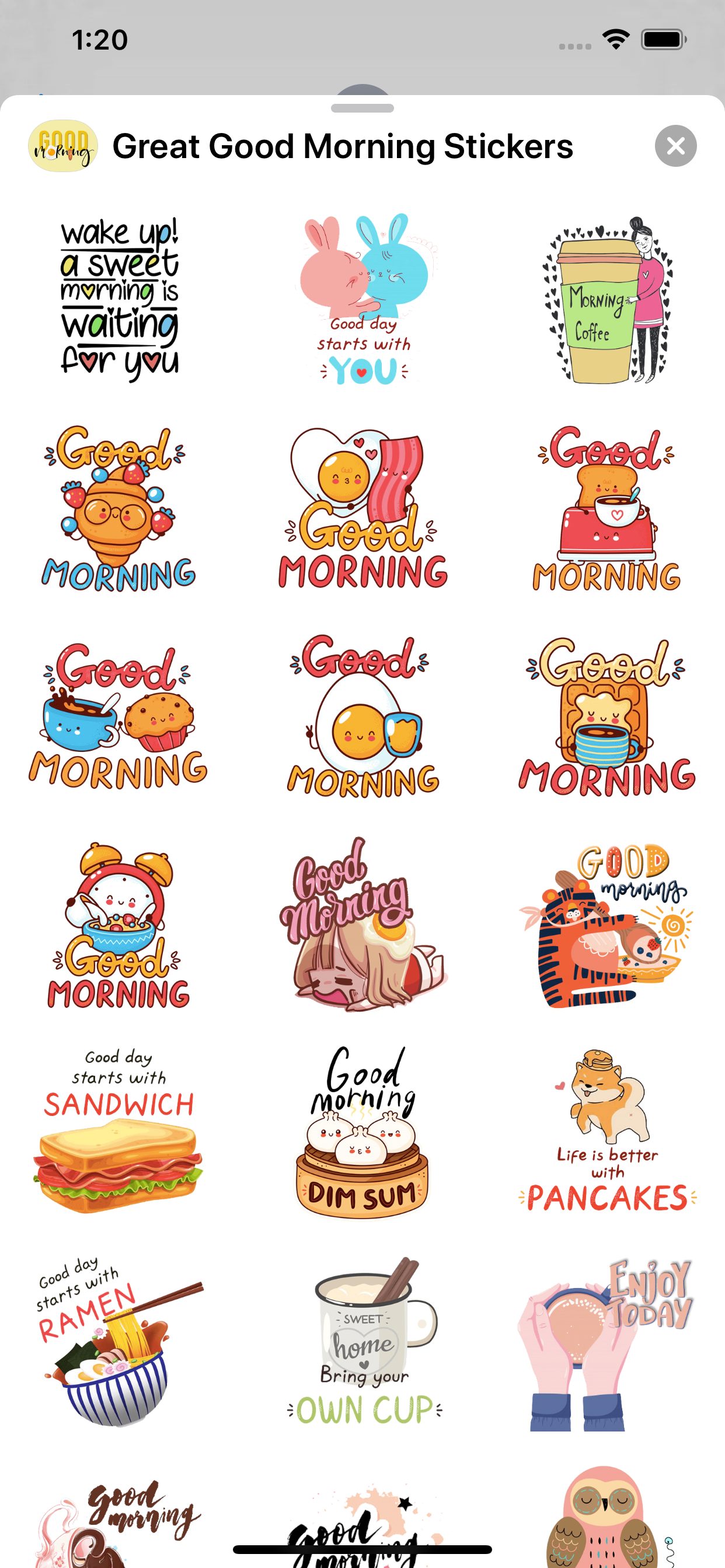 Great Good Morning Stickers