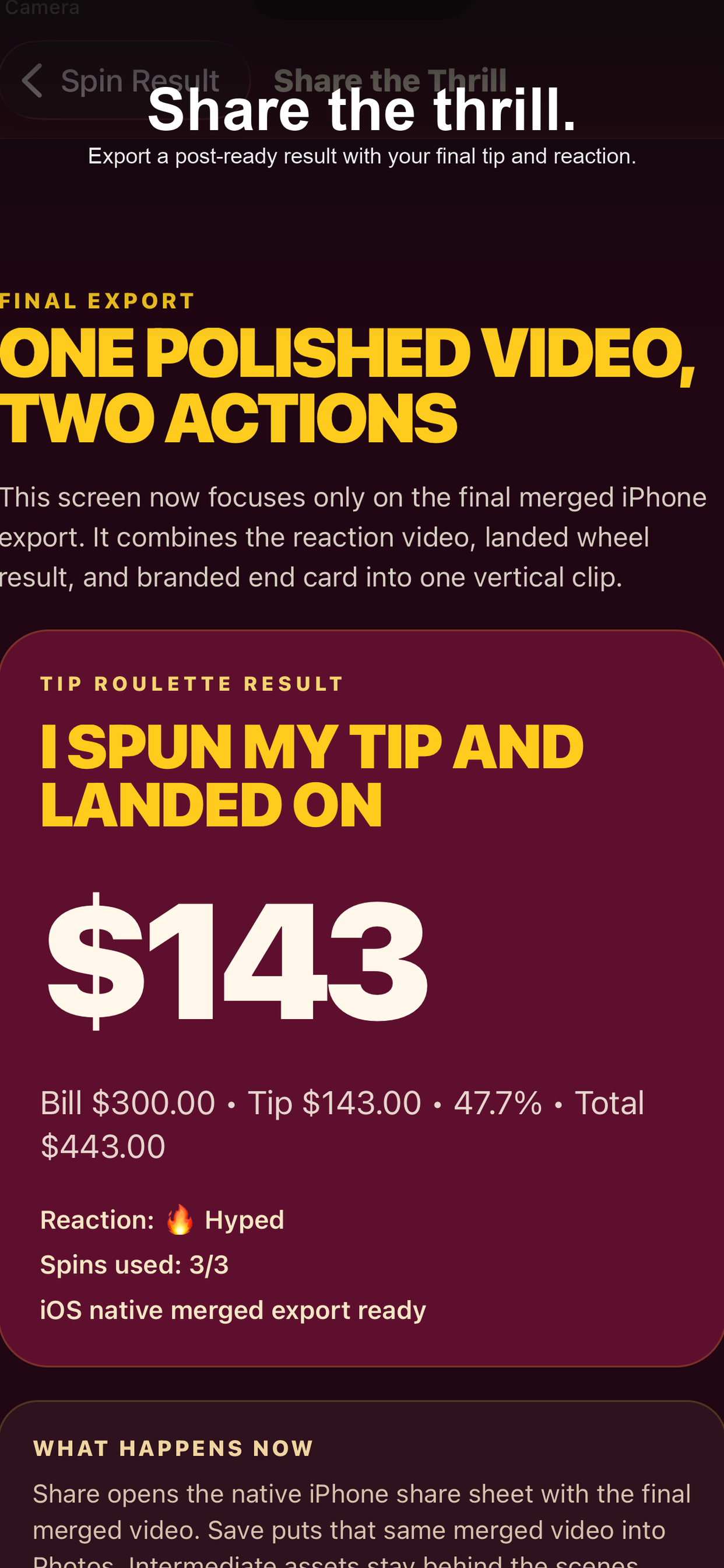 Tip Roulette: Spin to Tip
