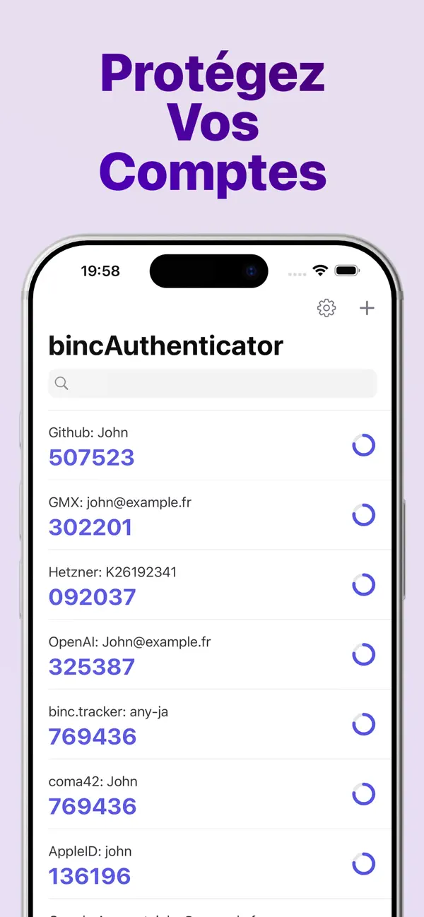 Screenshot #1 pour bincAuthenticator