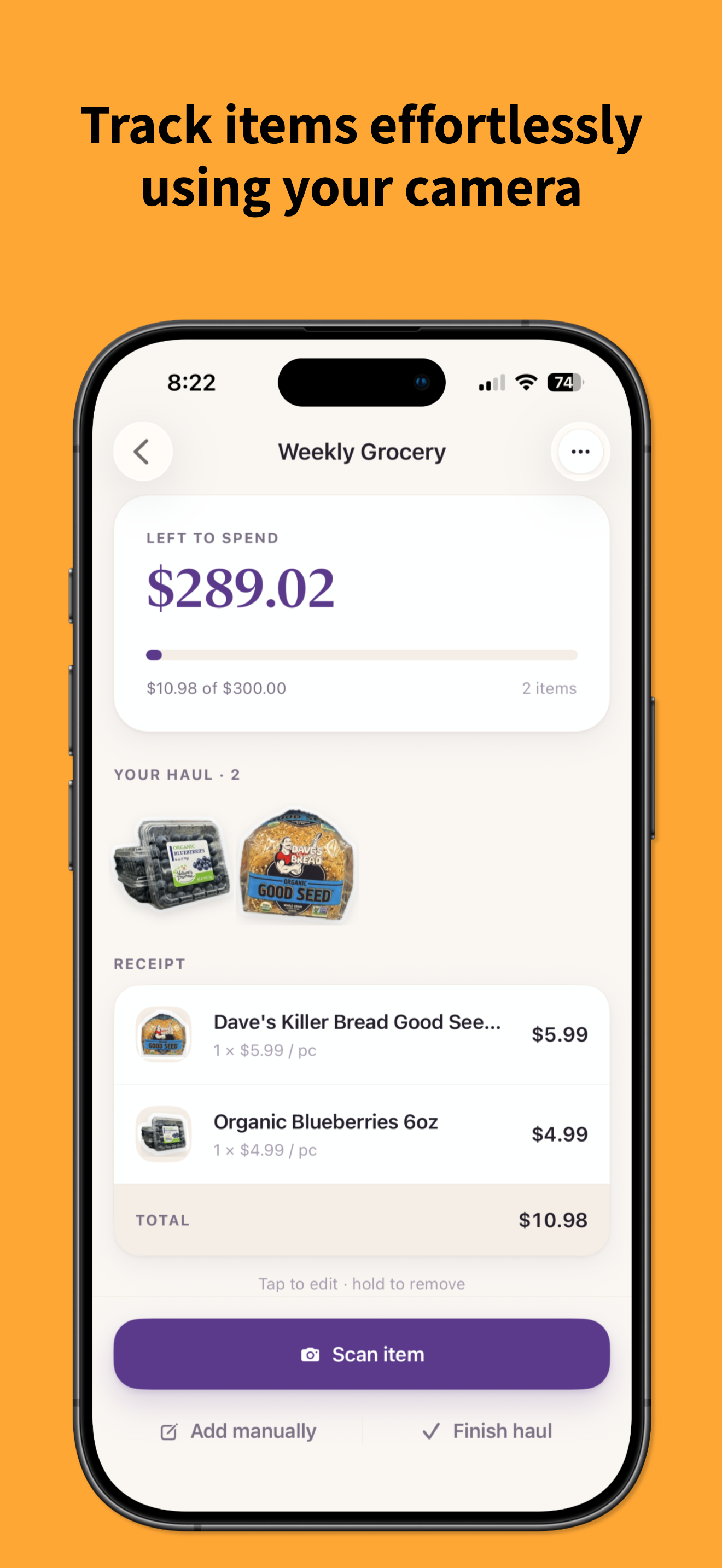 Grocery Budgeting - CleverCart screenshot 2