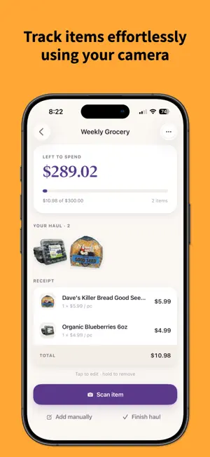 Grocery Budgeting - CleverCart screenshot 2