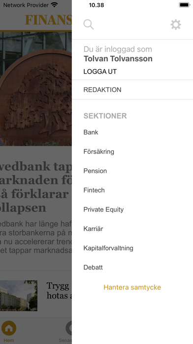 FinansWatch Sverige Screenshot