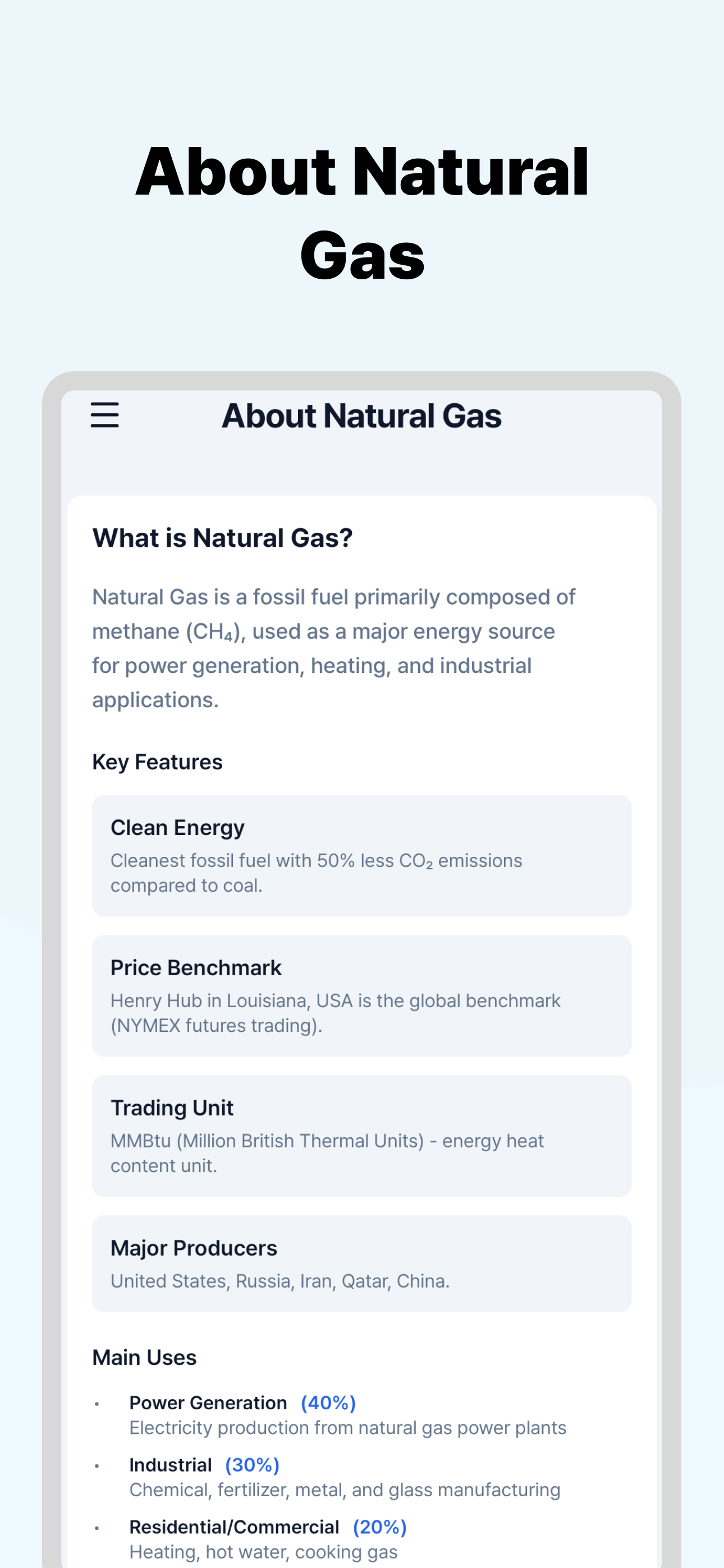 Natural Gas Prices Today