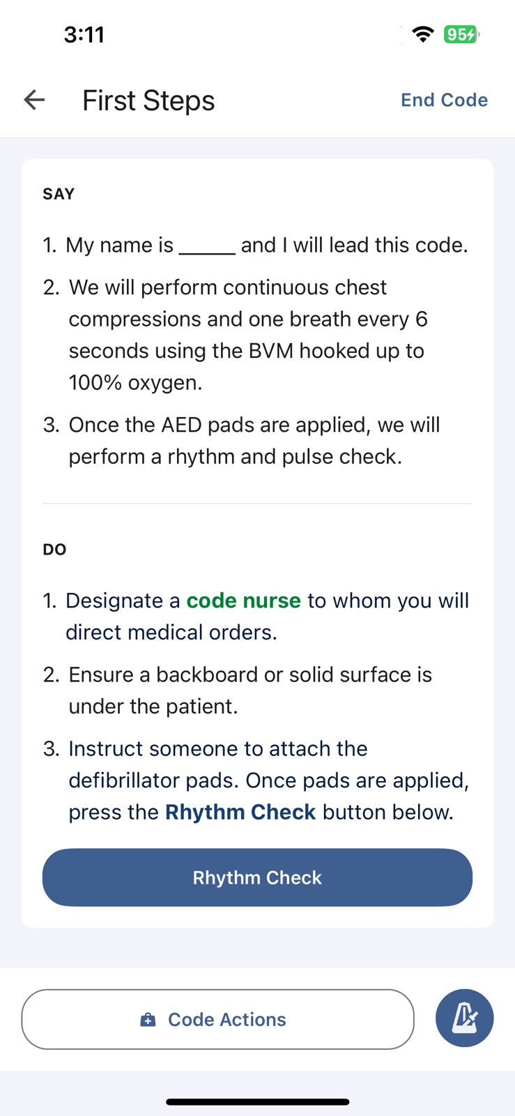 Code Blue Leader iphone screenshot 2