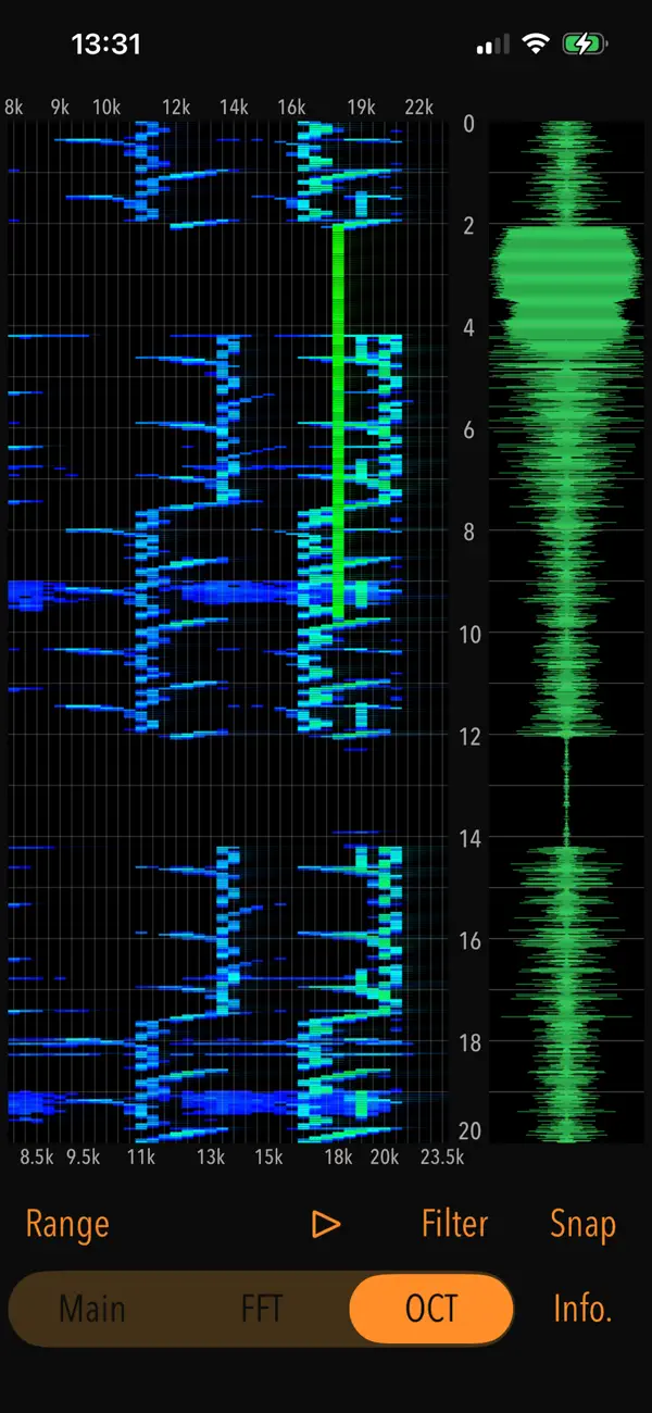 Screenshot #2 pour High-Frequency Noise Monitor