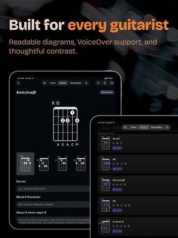 Guitar Wiz - Tuner & Chords iPad screenshot