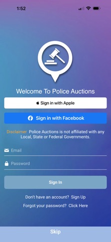 Police Auctions Screenshot 1 of 7