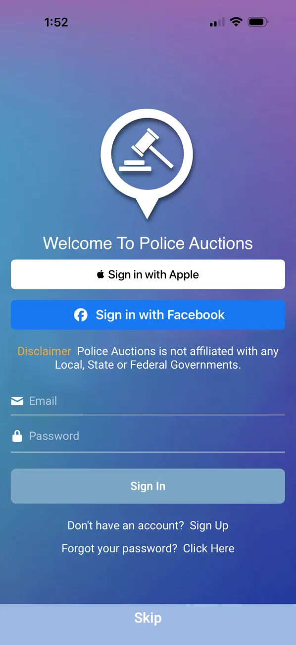 Screenshot #1 pour Police Auctions