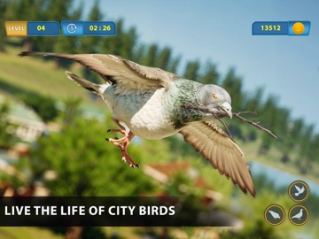 Pigeon Bird Flying Games 3D iPad screenshot