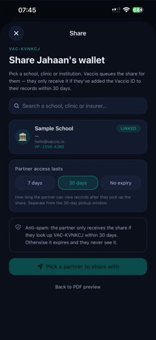 Vaccio screenshot