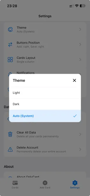 OnlyCard screenshot 2