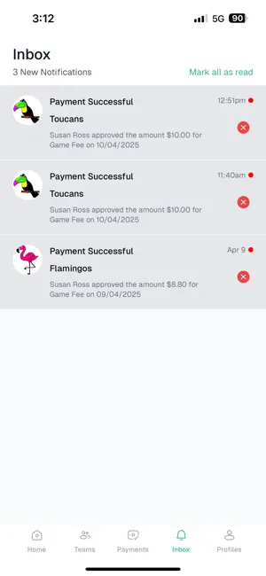 Teampay iPhone screenshot 3