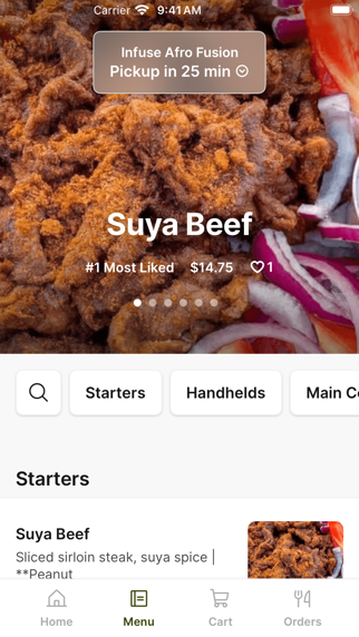 Infuse Afro Fusion iPhone screenshot 2 - Food & Drink app