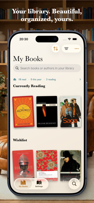 Pinakes - Book Reading Tracker Screenshot 1 of 6