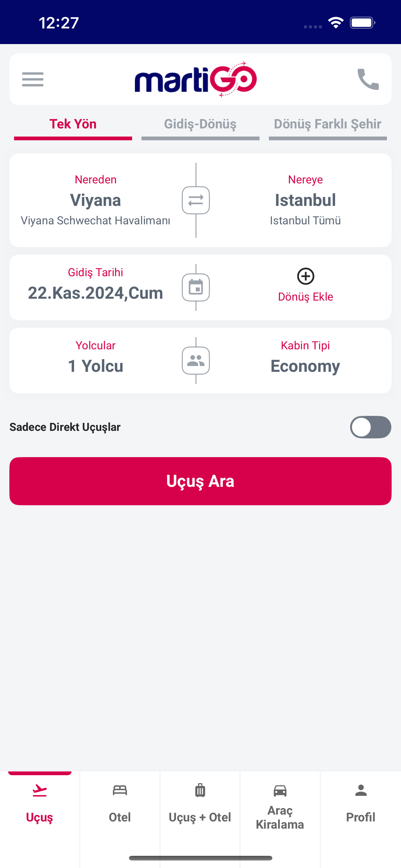 martiGO: Ucuz Uçak Biletleri