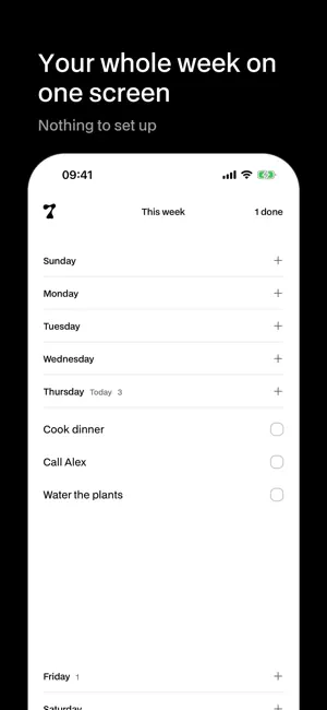 7ODAY: Weekly Planner Todo screenshot 1